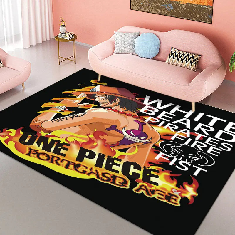 Tapis One Piece Luffy – Décoration Anime Chambre enfants & Salon Antidérapant"