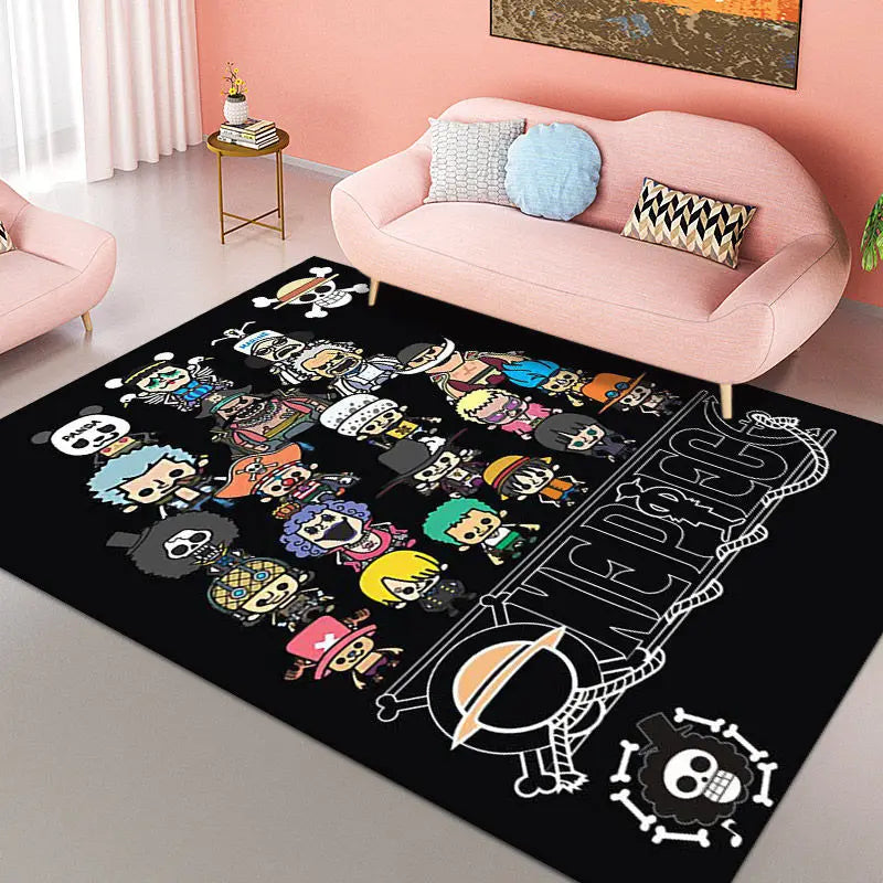 Tapis One Piece Luffy – Décoration Anime Chambre enfants & Salon Antidérapant"