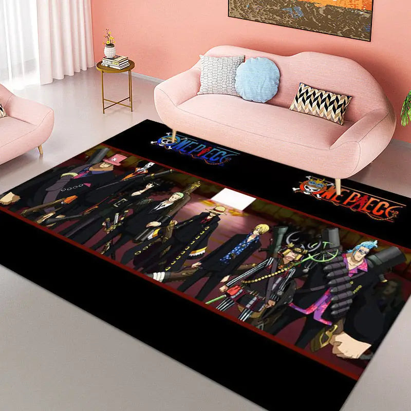 Tapis One Piece Luffy – Décoration Anime Chambre enfants & Salon Antidérapant"