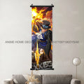 Poster One Piece – Monkey D. Luffy & Roronoa Zoro, Décoration Murale Anime, Scroll Art Buggy & Crocodile