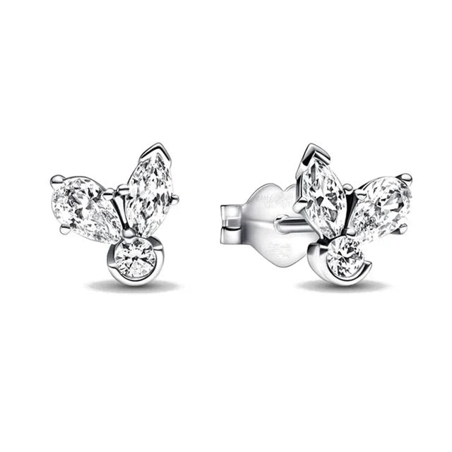 Boucles d’oreilles femme en argent 925 MINISO | Disney Mickey, ailes, fleurs & éléphant – Bijoux fantaisie, studs & hoops
