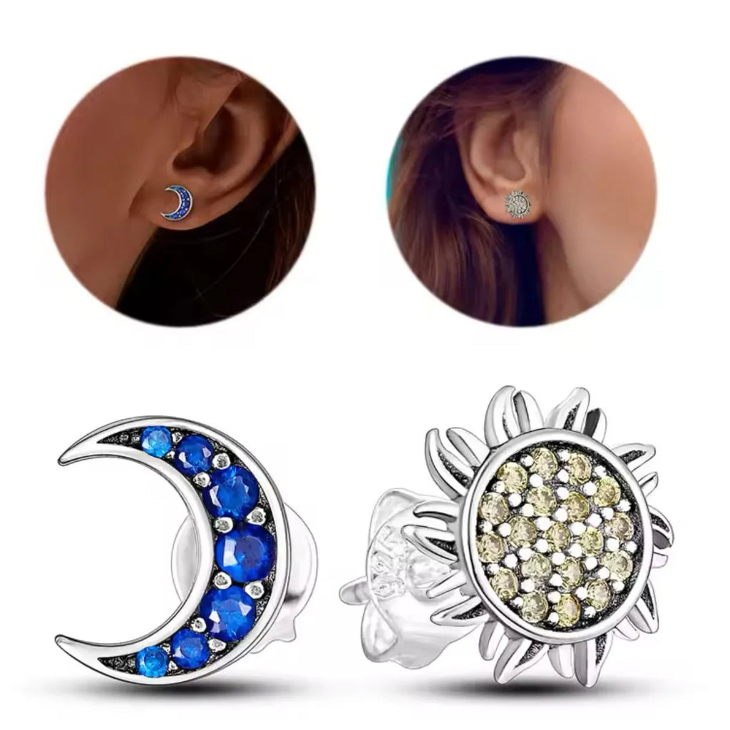 Boucles d’oreilles femme en argent 925 MINISO | Disney Mickey, ailes, fleurs & éléphant – Bijoux fantaisie, studs & hoops