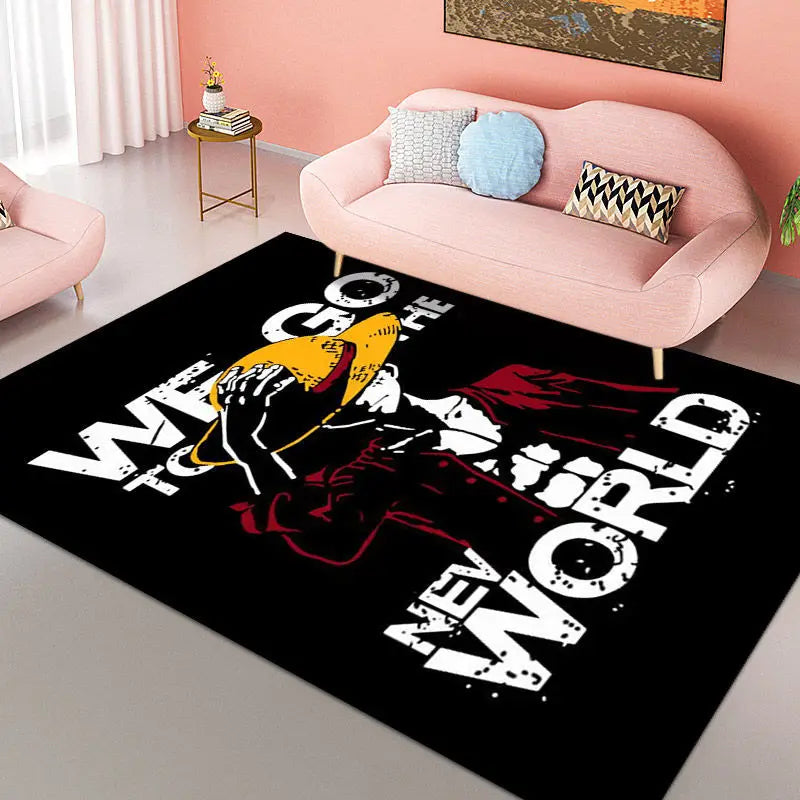 Tapis One Piece Luffy – Décoration Anime Chambre enfants & Salon Antidérapant"